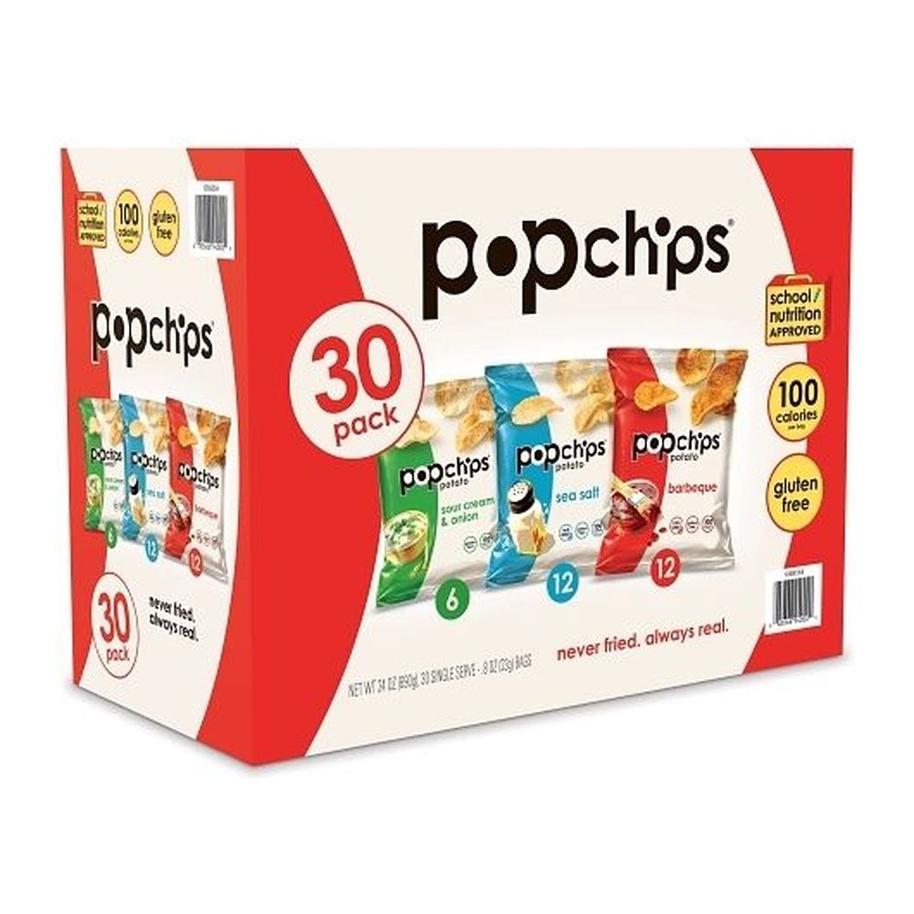 Popchips Popped Potato Chips - Variety Pack, 30 count