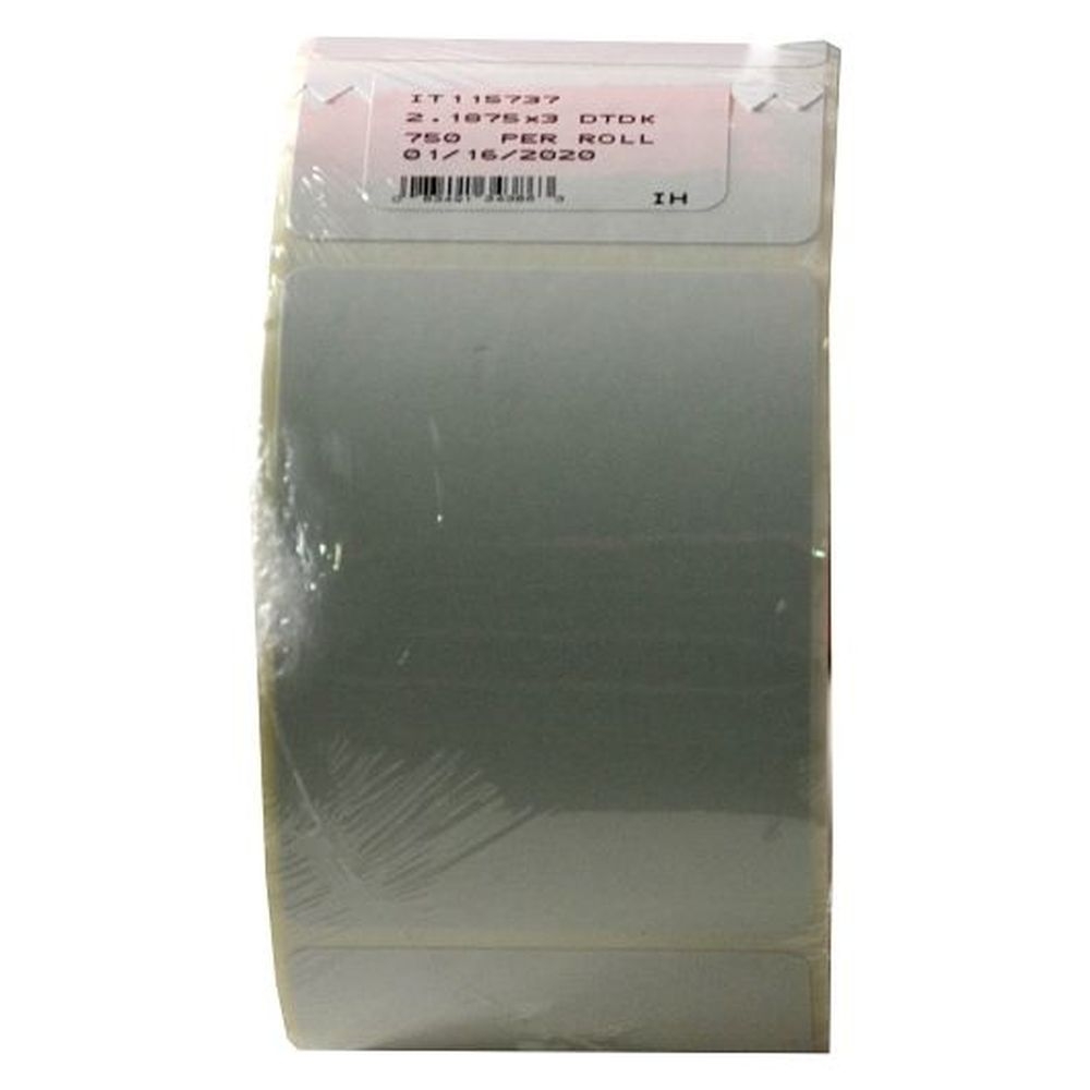 Daymark DuraMark Rectangle Direct Thermal Permanent Adhesive Blank Printer Label, 750 count