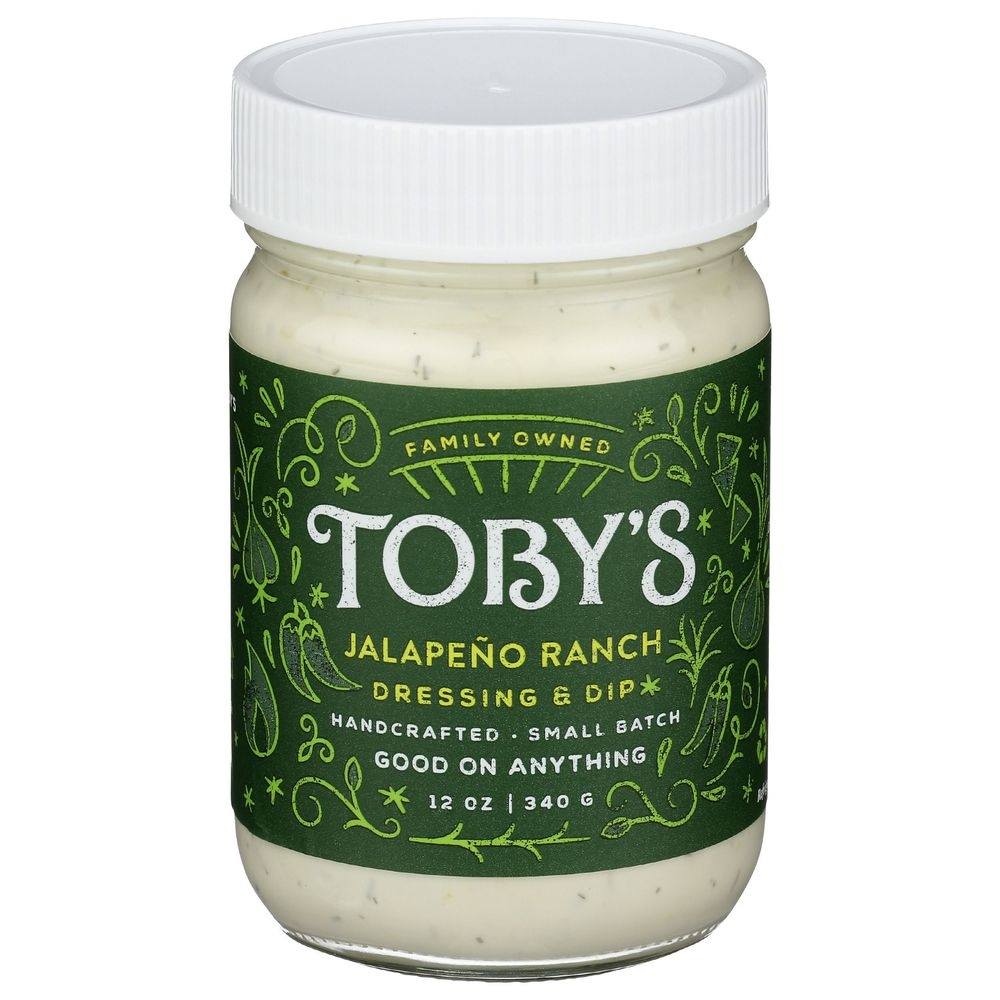 Tobys Jalapeno Ranch Dressing and Dip, 12 Fluid Ounce -- 6 per case