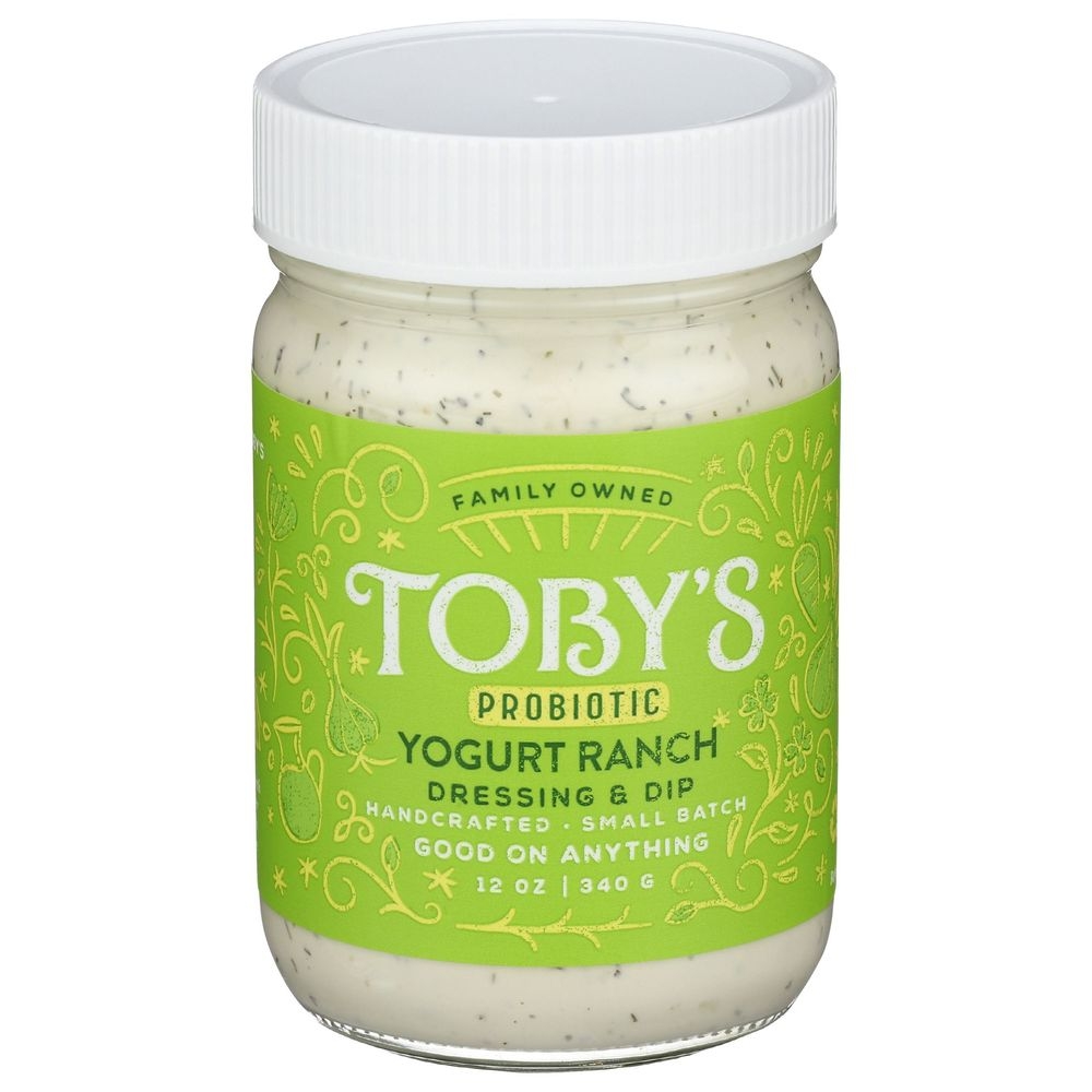 Tobys Probiotic Yogurt Ranch Dressing and Dip, 12 Fluid Ounce -- 6 per case