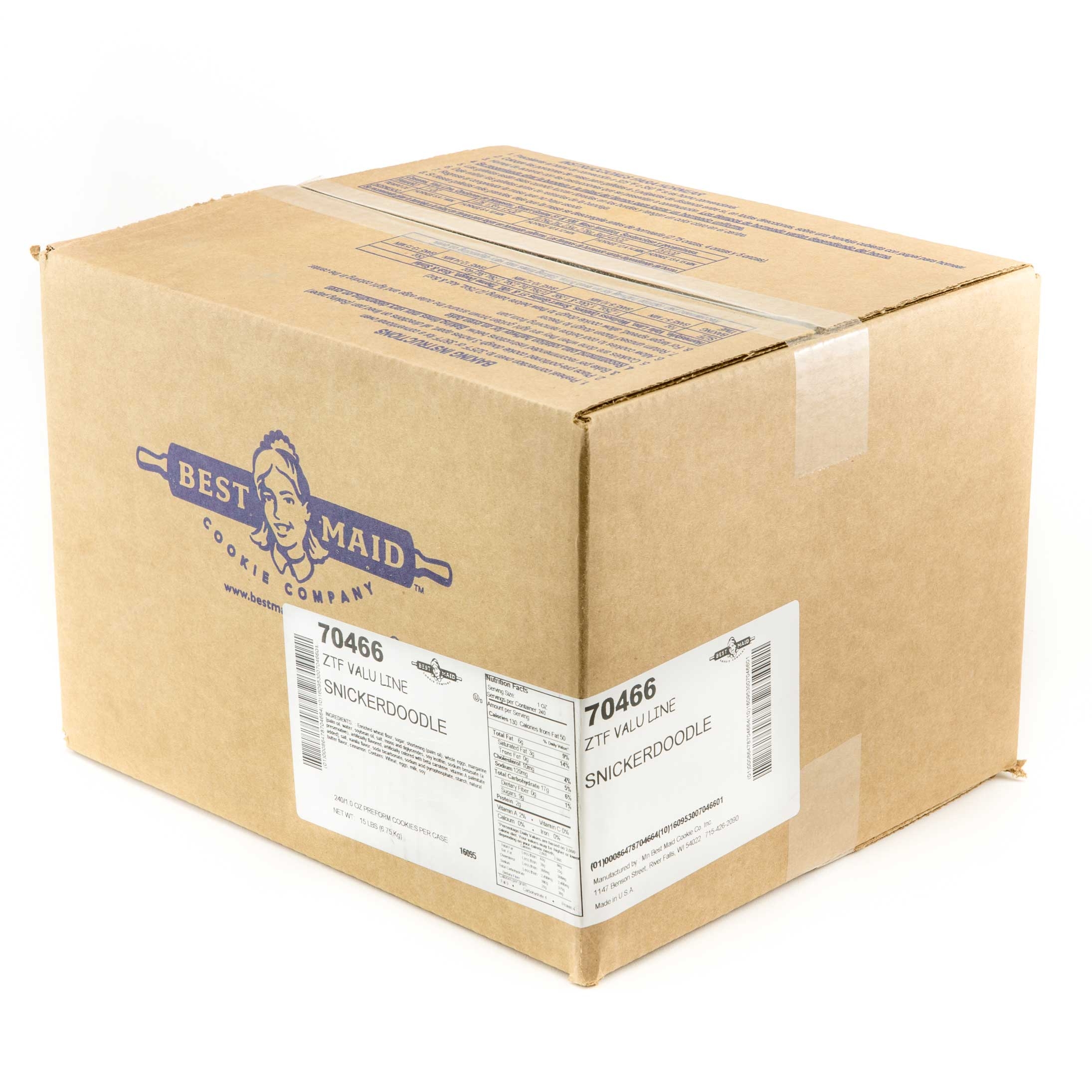 Best Maid Snickerdoodle Cookie Dough, 1 Ounce -- 240 per case.