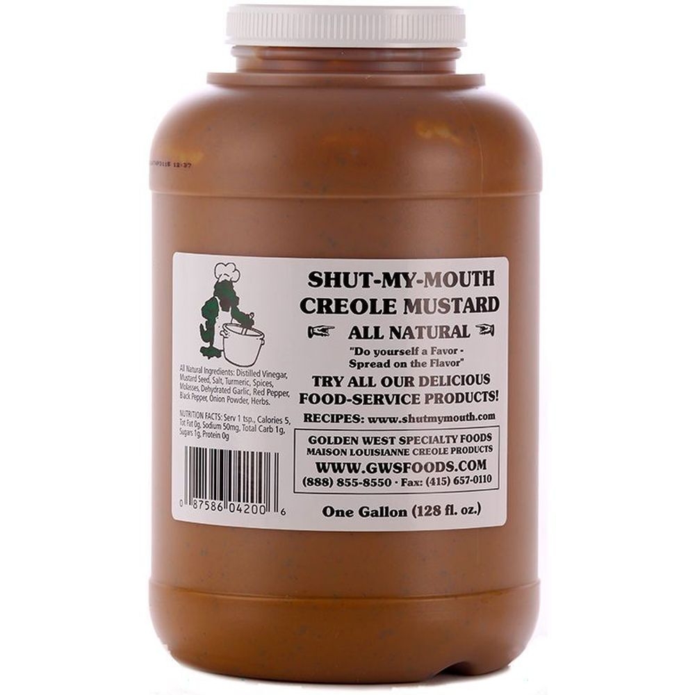 Maison Louisianne Shut My Mouth Creole Mustard, 1 Gallon -- 4 per case