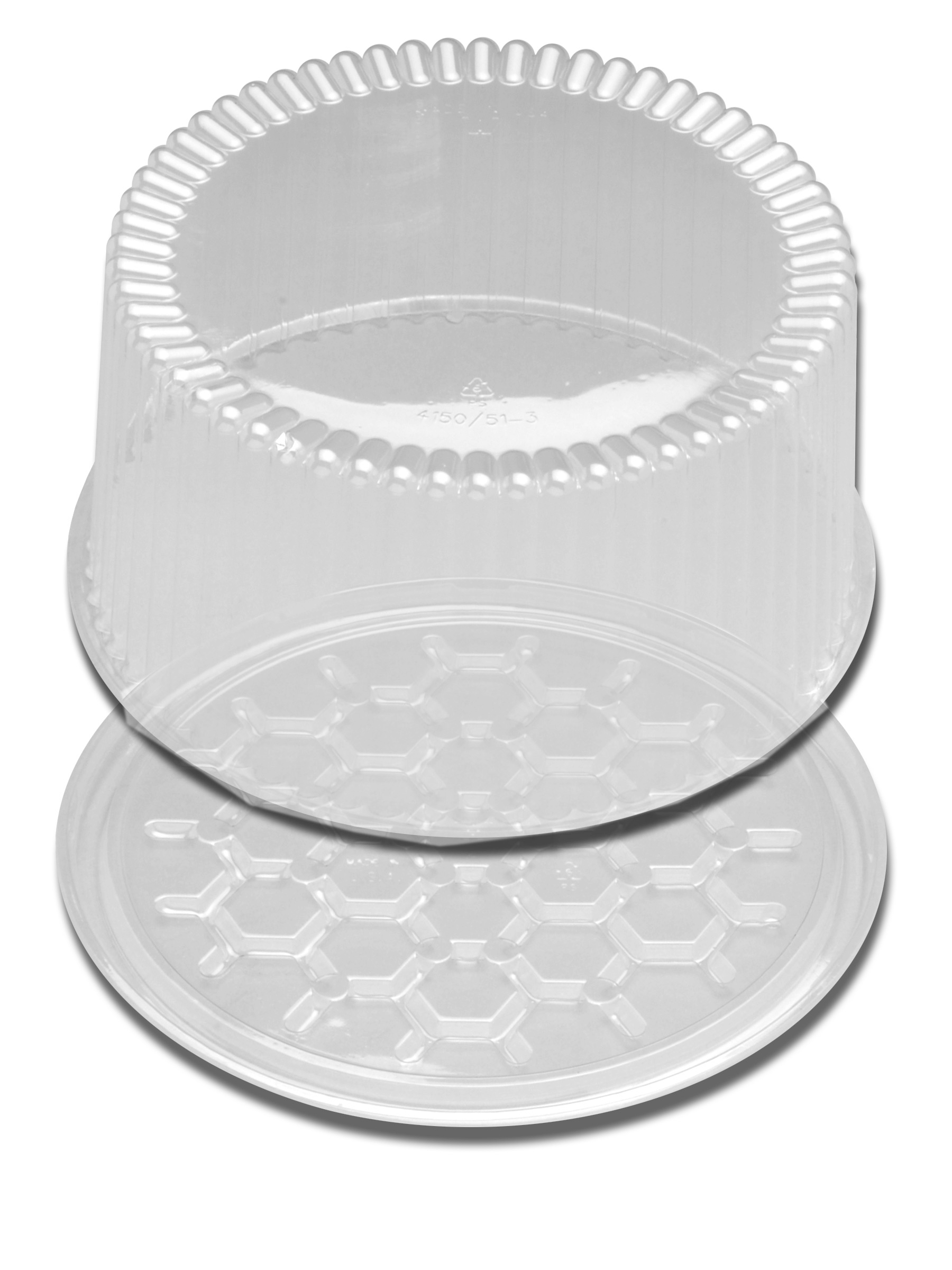 D and W Fine Pack Clear 2 3 Layer Cake Display Container, 10 inch -- 80 per case.