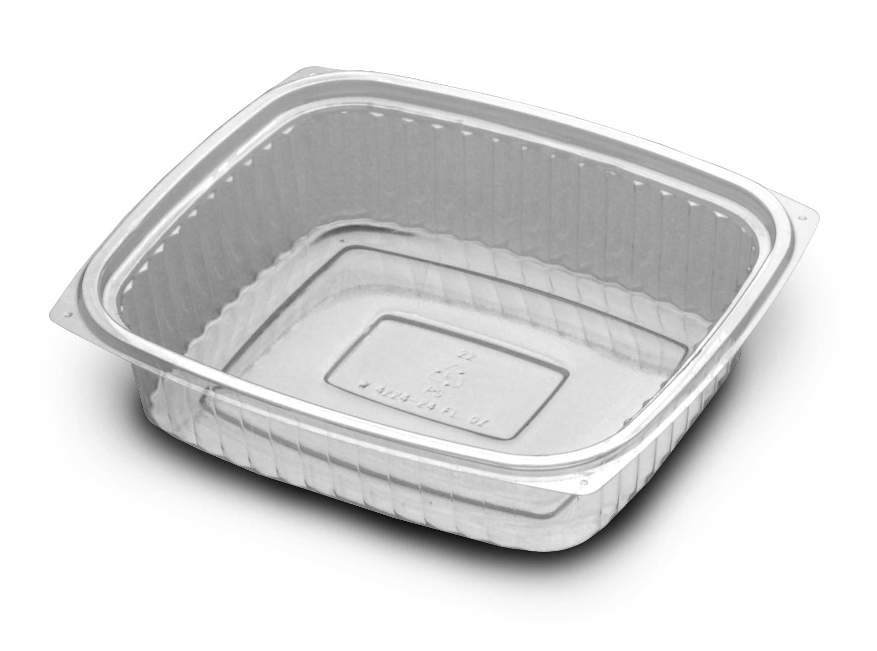 D and W Fine Pack VersaPak Polystyrene Medium Deli Container, 24 Ounce -- 250 per case.