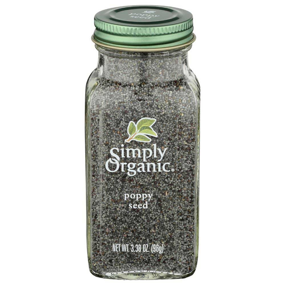 Simply Organic Whole Poppy Seed, 3.38 Ounce -- 6 per case