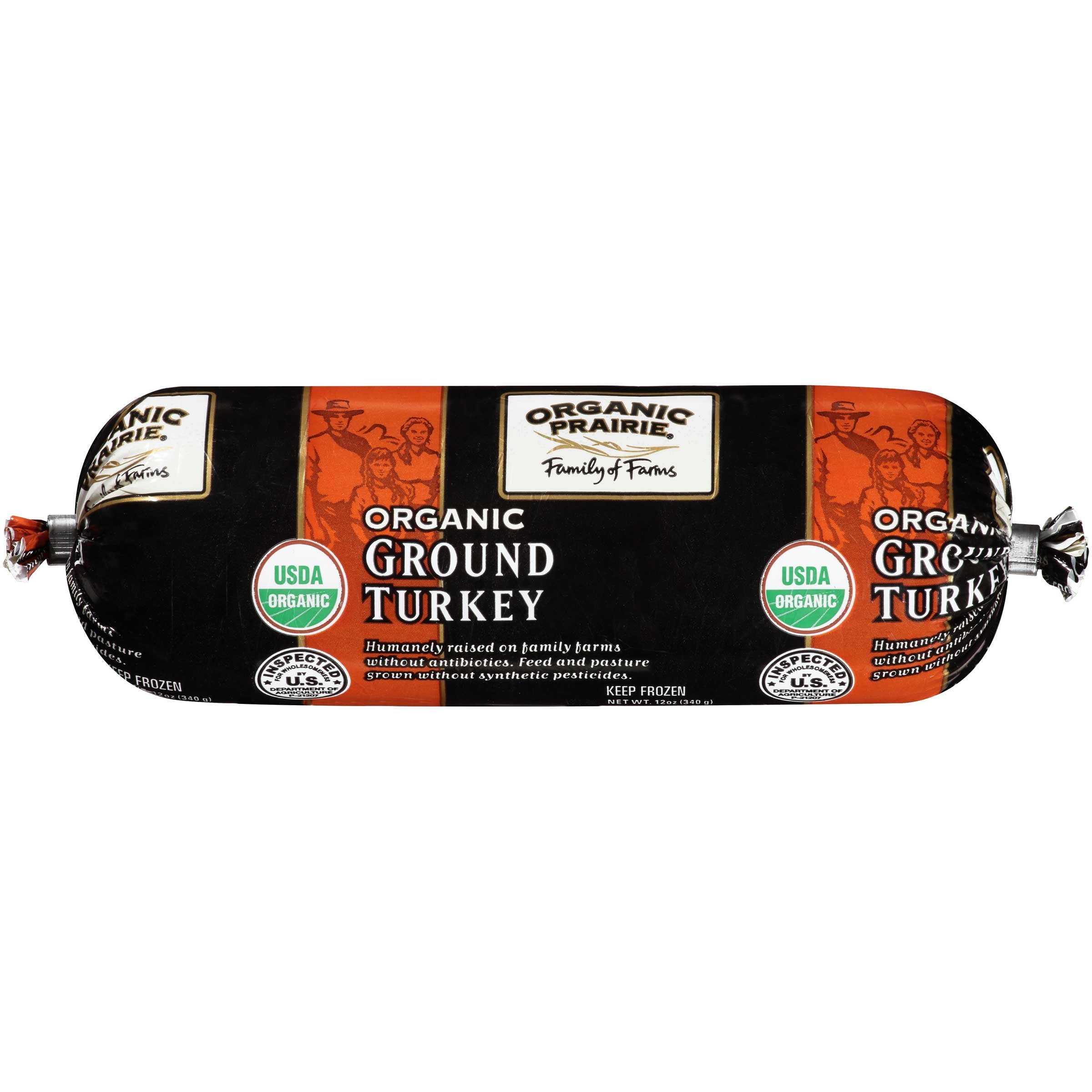 Organic Prairie Ground Turkey Chub, 12 Ounce -- 10 per case