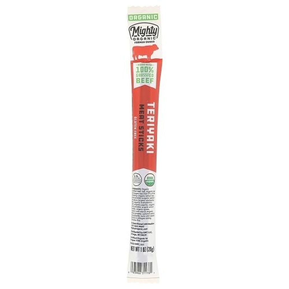Organic Prairie 100 Percent Grass Fed Teriyaki Beef Meat Sticks, 1 Ounce -- 24 per case