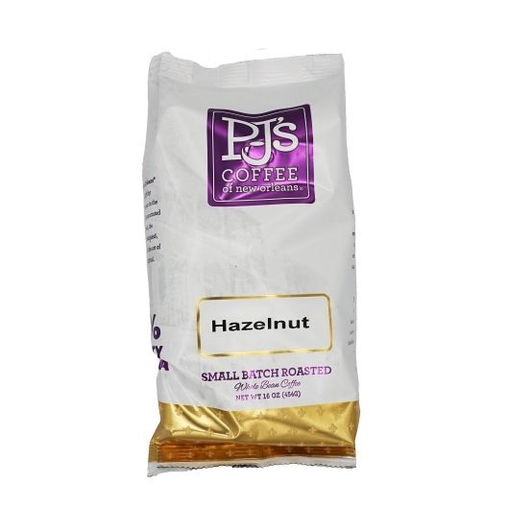 Pjs Coffee Of New Orleans Hazelnut Whole Bean Coffee, 16 Ounce -- 6 per case