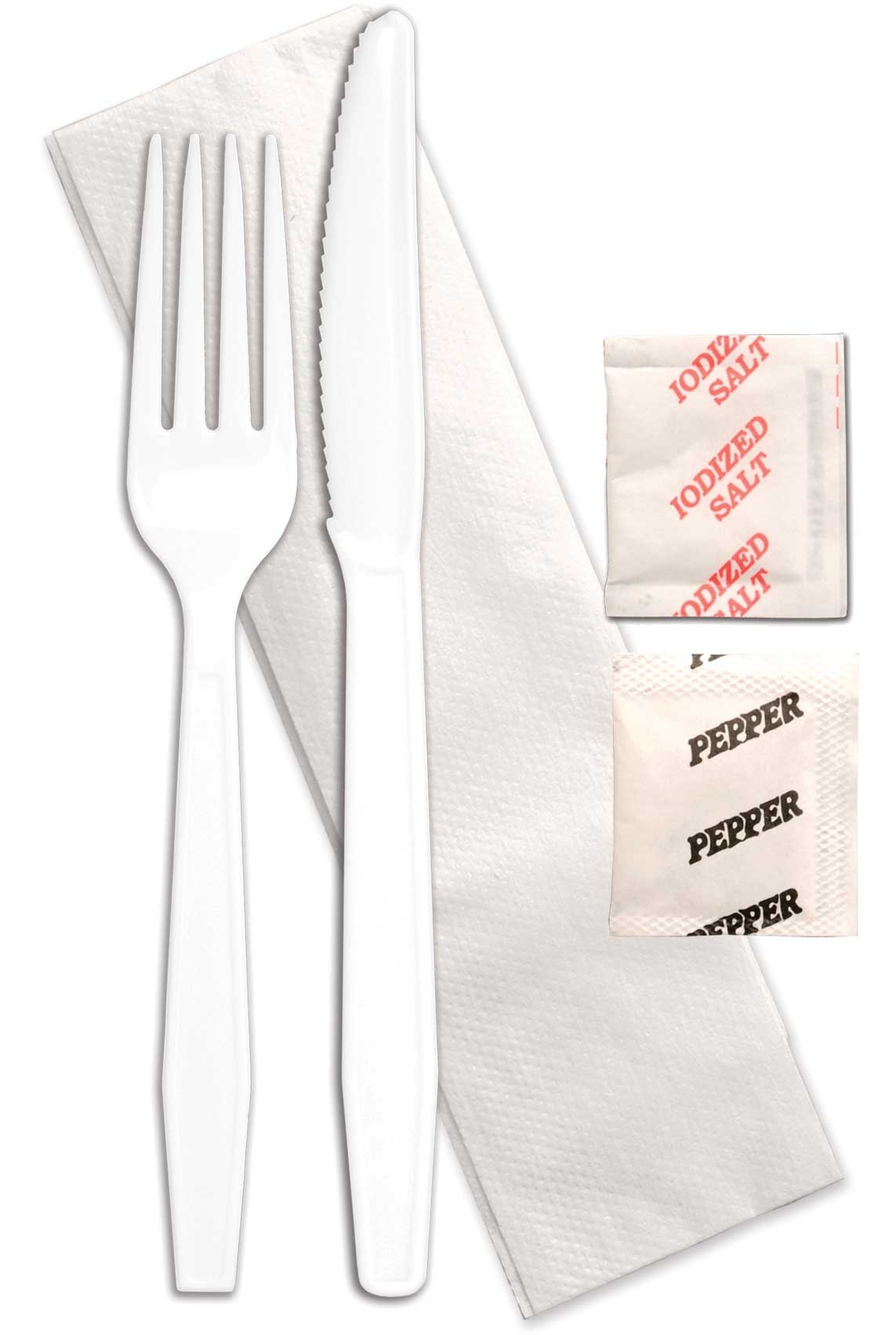 Monarch White Fork Knife Salt and Pepper 13 x 13 inch Napkin -- 250 per case