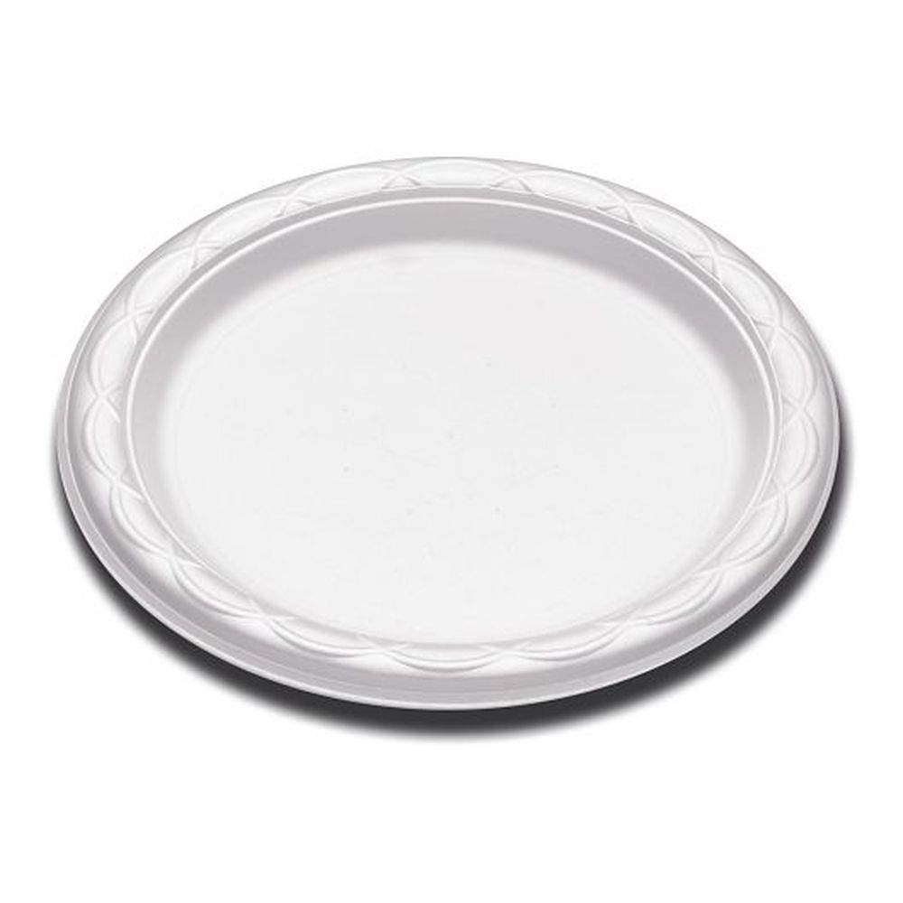 D and W Fine Pack Envirofoam 9 inch Foam Round Plate, 500 count