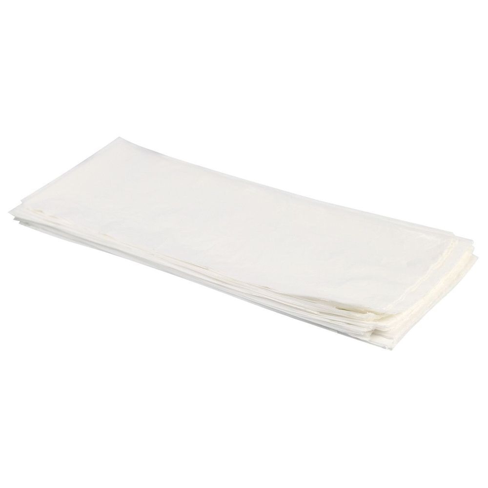 Heritage 40 x 48 inch HDPE Natural 17.00 Mic Flat Pack Can Liner, 40-45 Gallon Capacity -- 250 per case.
