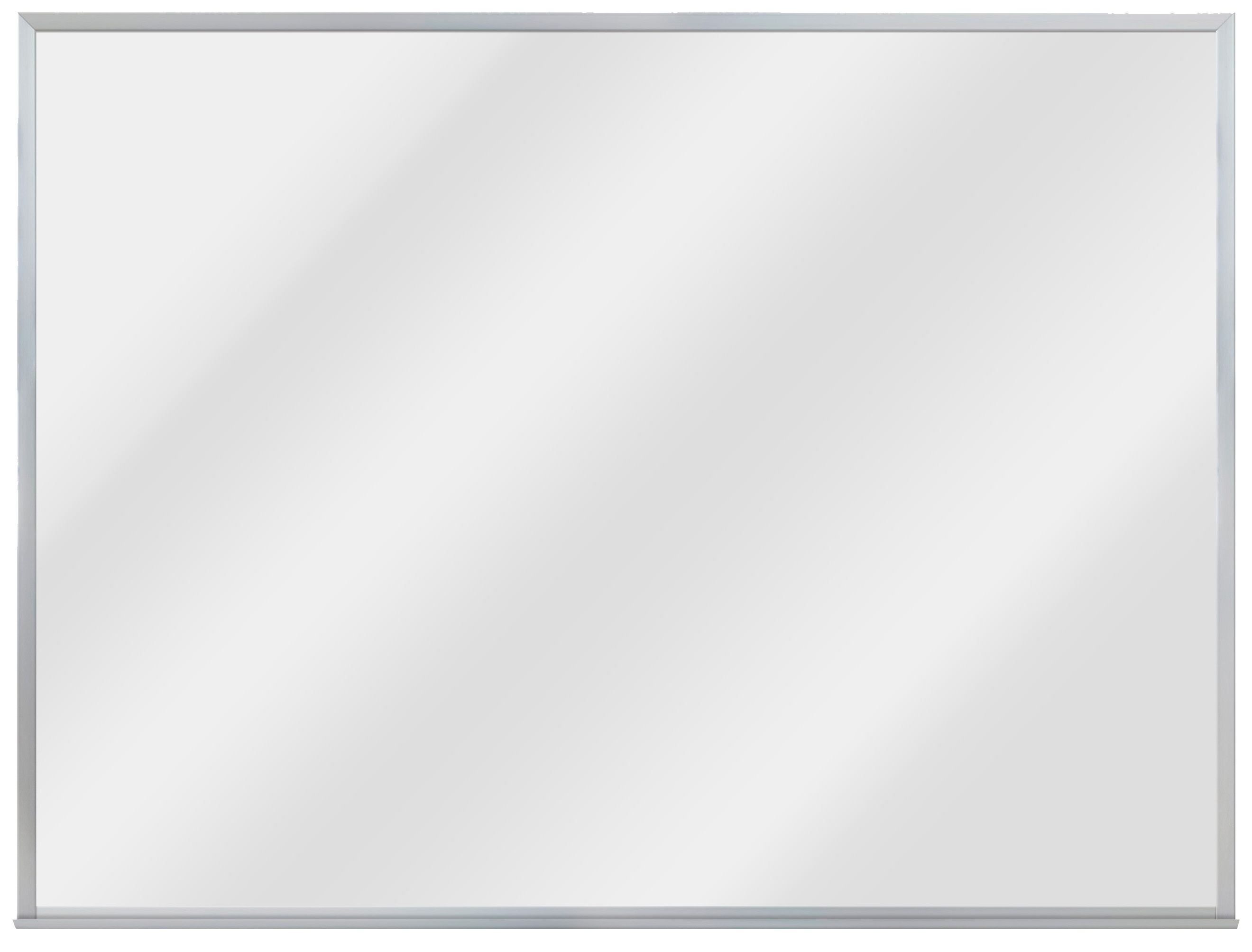Aarco Clear Satin Anodized Aluminum Frame White Porcelain Enamel on Steel Marker Board, 18 inch Height x 24 inch Width