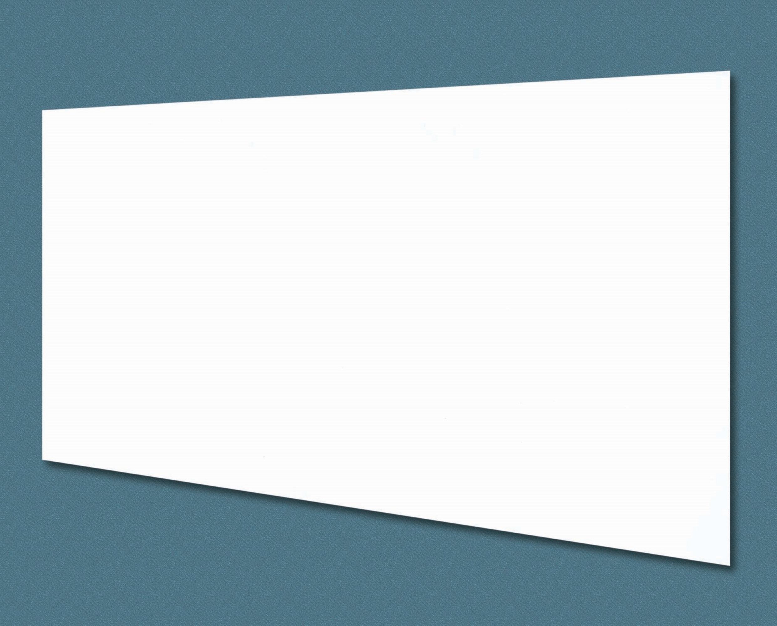 Aarco ClearVision Z-Bar Mounting 6 mm Magnetic Glass Markerboard, 48 inch Height x 60 inch Width