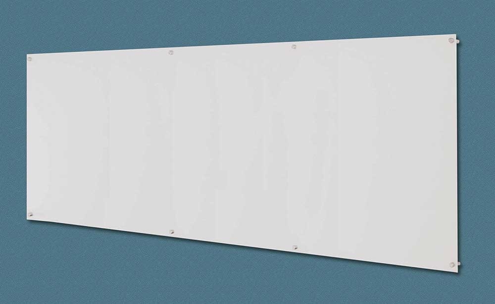 Aarco ClearVision 6 mm Magnetic Glass Markerboard, 48 inch Height x 120 inch Width