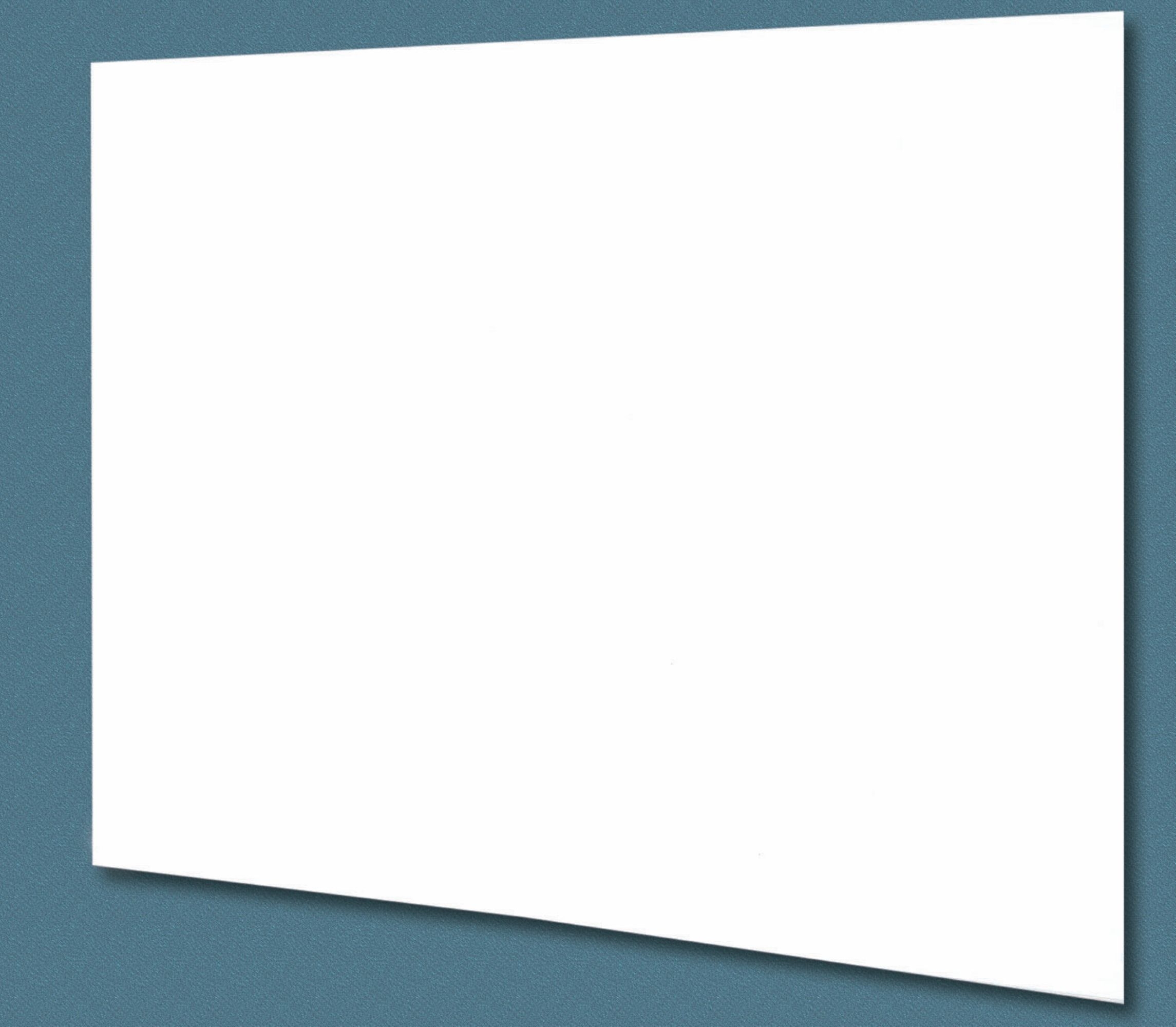 Aarco ClearVision Z-Bar Mounting 6 mm Magnetic Glass Markerboard, 36 inch Height x 48 inch Width