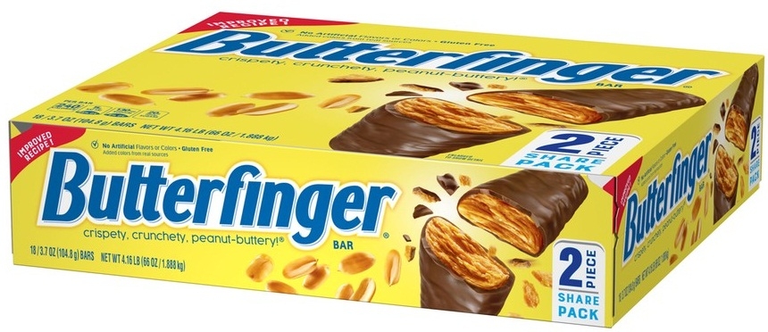 Butterfinger Bar - Share Pack, 3.7 Ounce -- 144 per case