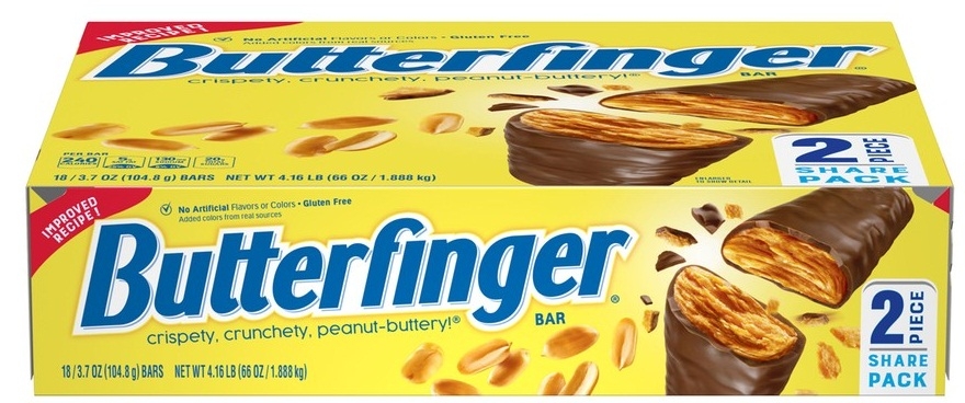 Butterfinger Bar - Share Pack, 3.7 Ounce -- 144 per case