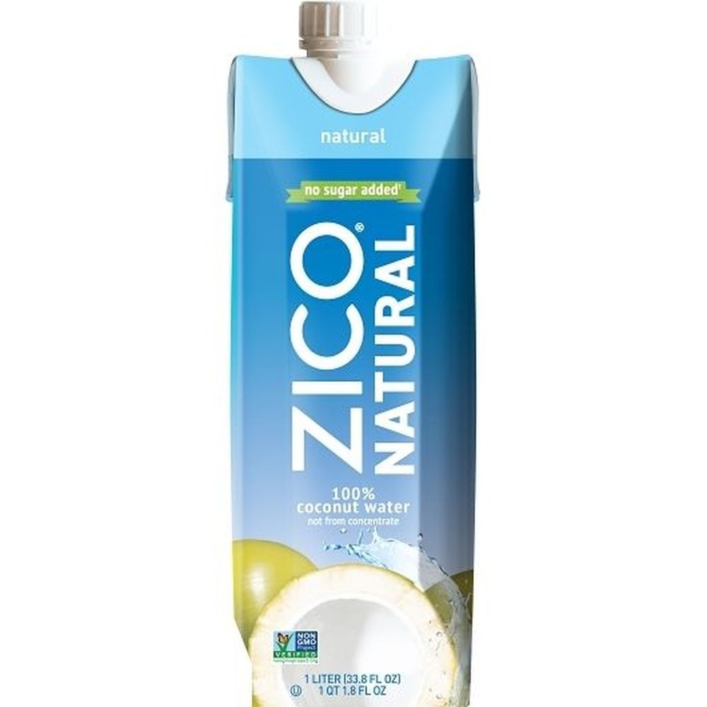 Zico Natural Coconut Water, 33.8 Fluid Ounce - 12 per case