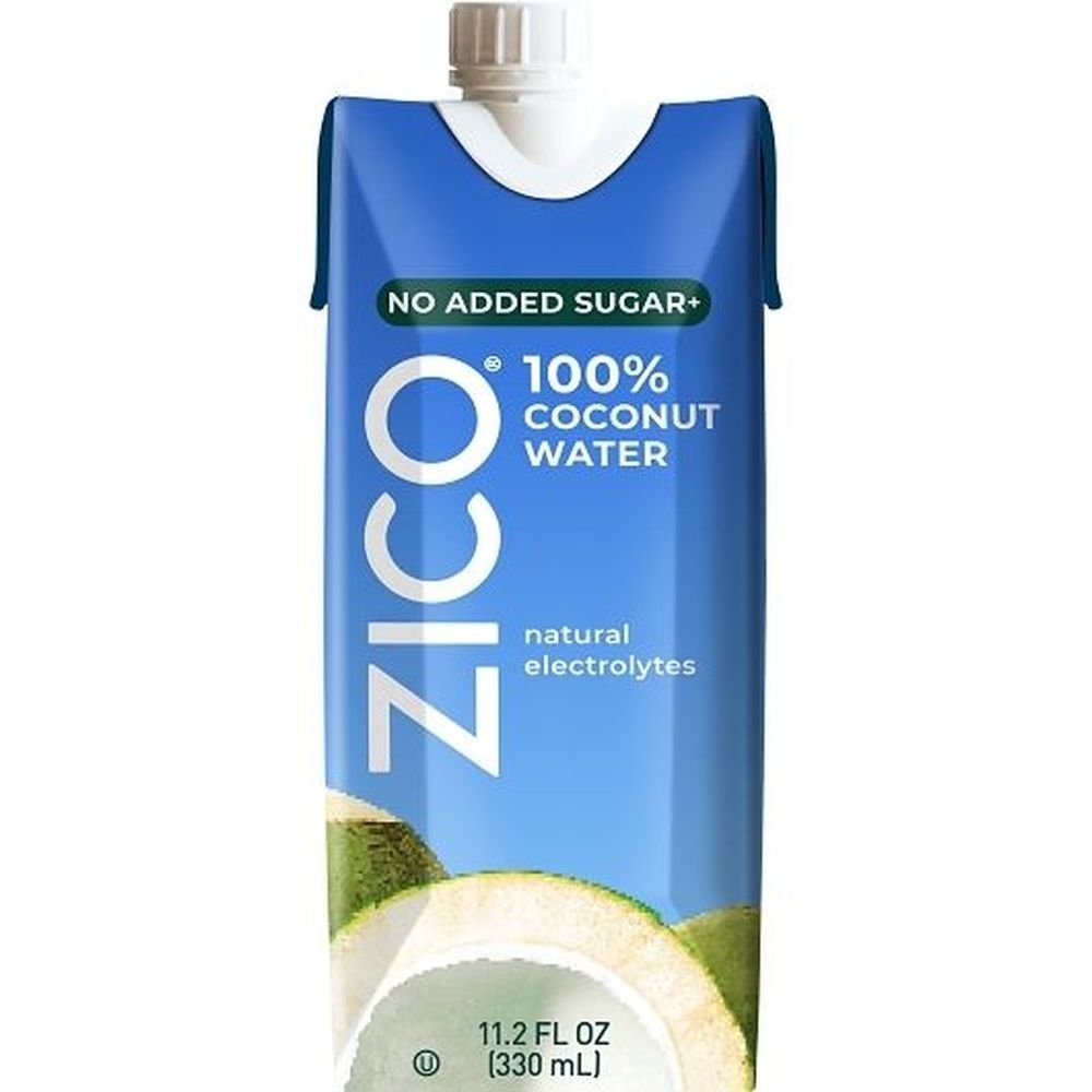 Zico 100 Percent Natural Coconut Water, 11.2 Fluid Ounce - 12 per case