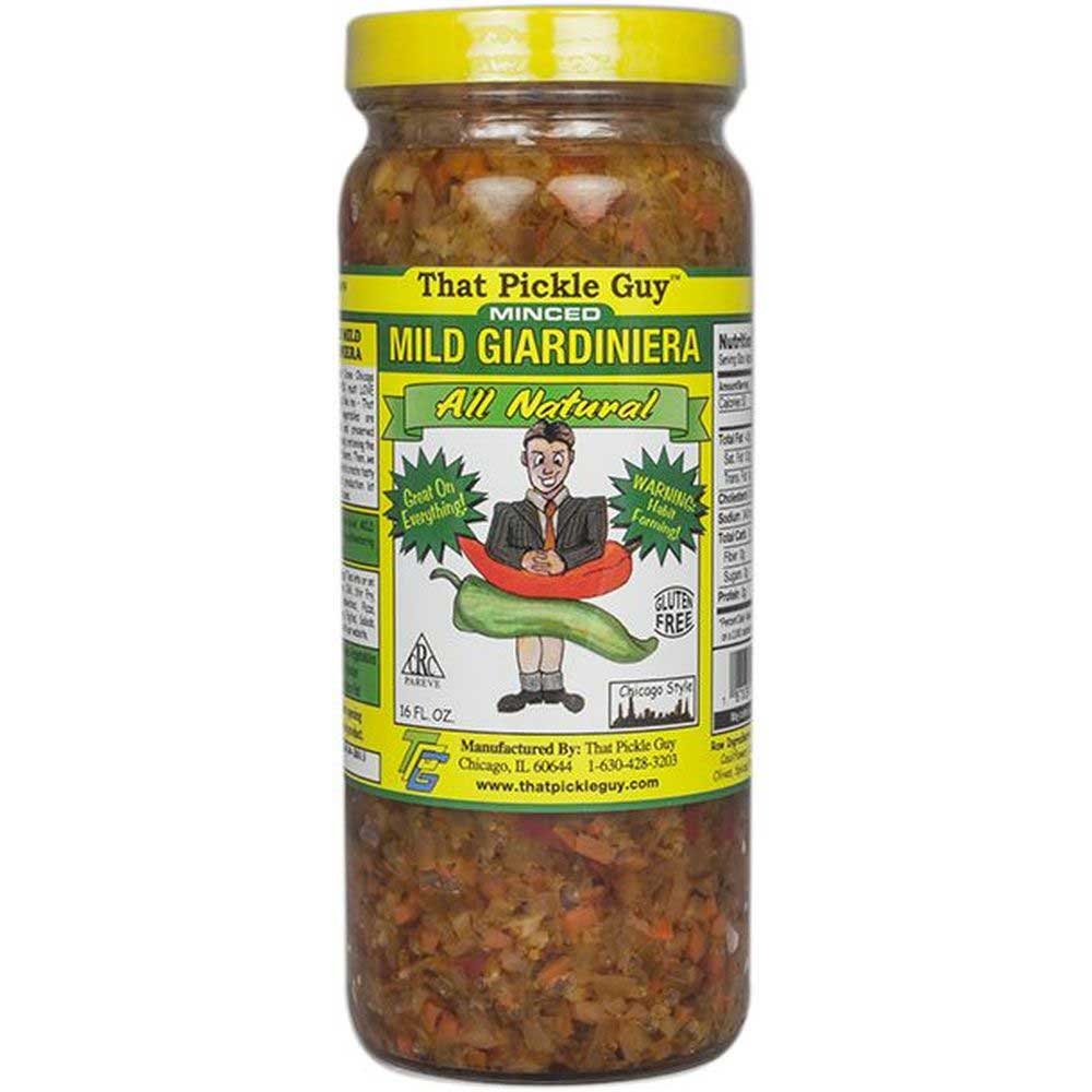 That Pickle Guy Chicago Style Mild Minced Giardiniera, 16 Fluid Ounce -- 12 per case