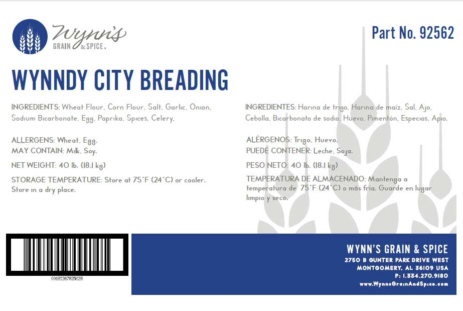 Wynns Grain and Spice Wynndy City Breading, 40 Pound