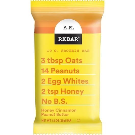 Insurgent Rxbar Honey Cinnamon Peanut Butter Protein Bar, 1.9 Ounce -- 72 per case