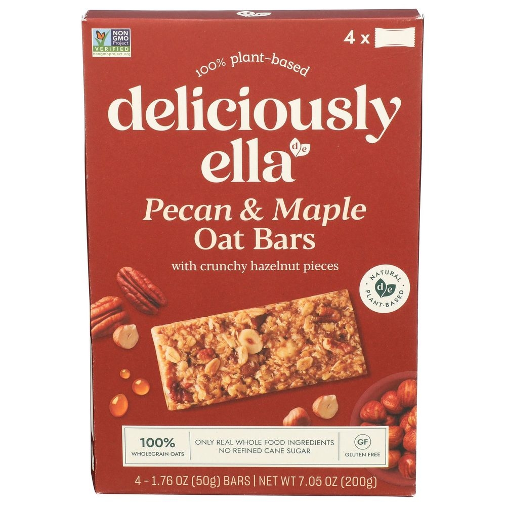 Deliciously Ella 1.76 Ounce Pecan and Maple Oat Bar, 4 count -- 12 per case