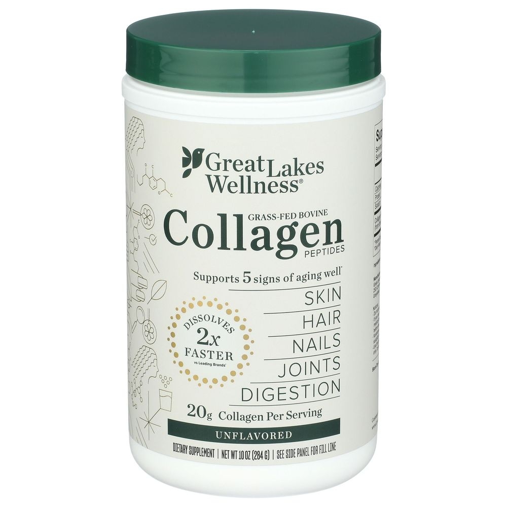Great Lakes Unflavored Wellness Collagen Peptides, 10 Ounce