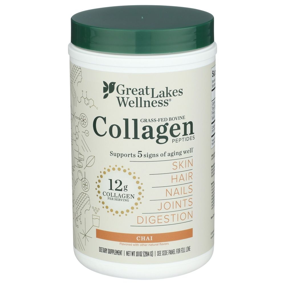 Great Lakes Chai Flavor Wellness Collagen Peptides, 10 Ounce