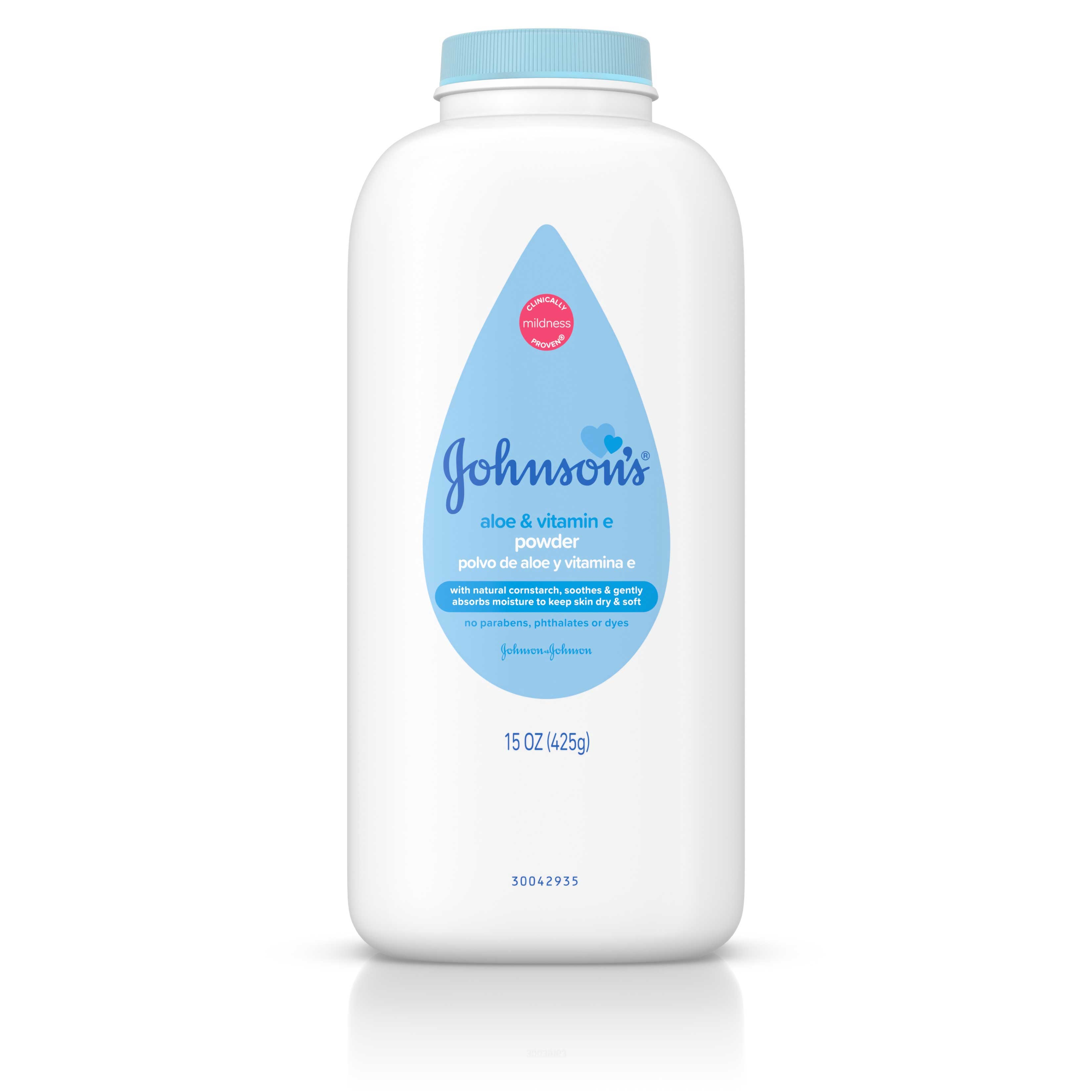 Johnsons Aloe and Vitamin with Cornstarch Baby Powder, 15 Ounce -- 24 per case