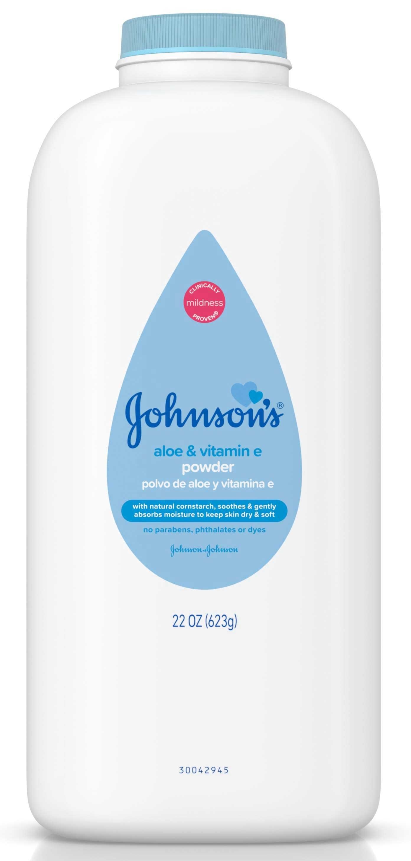 Johnsons Aloe and Vitamin with Cornstarch Baby Powder, 22 Ounce -- 18 per case