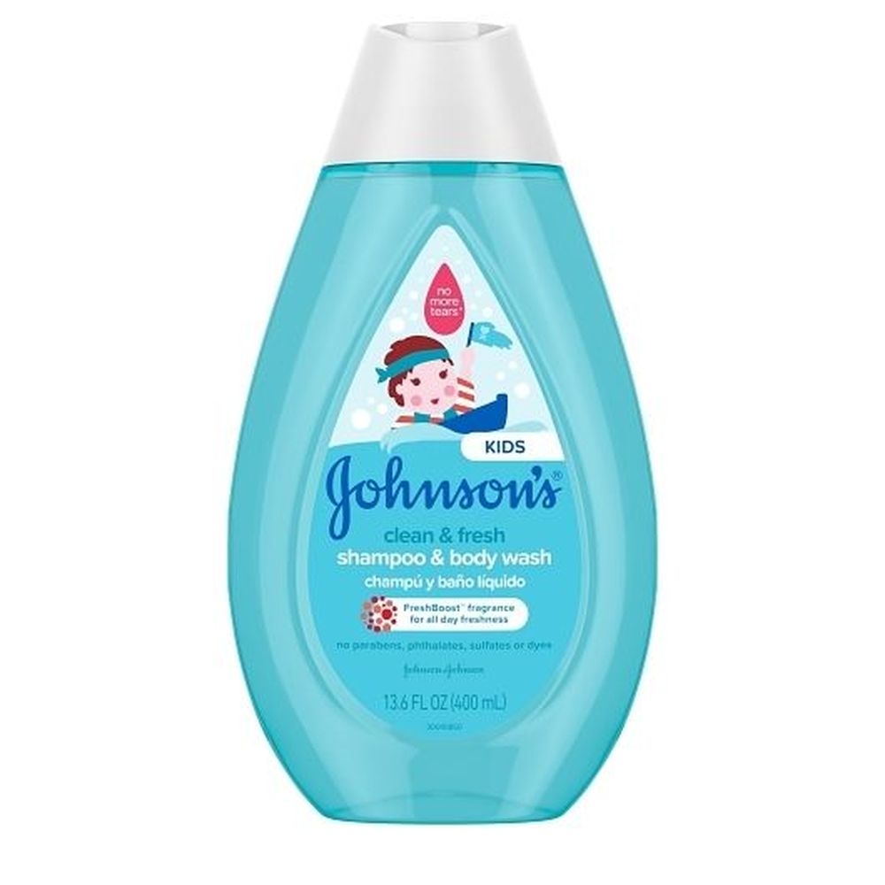 Johnsons Baby Clean and Fresh Scented Shampoo and Body Wash for Kids, 400 Milliliter -- 12 per case