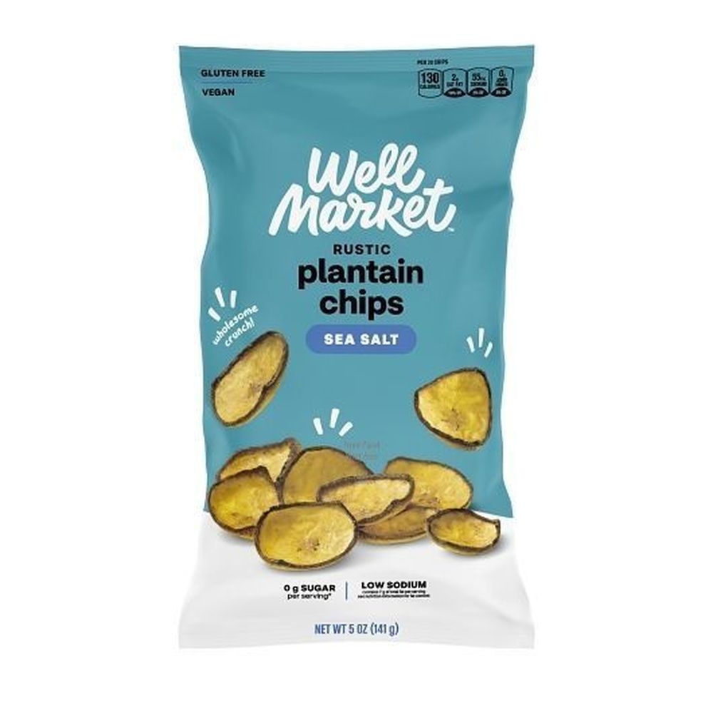 Well Market Sea Salt Plantain Scoops, 5 Ounce -- 6 per case