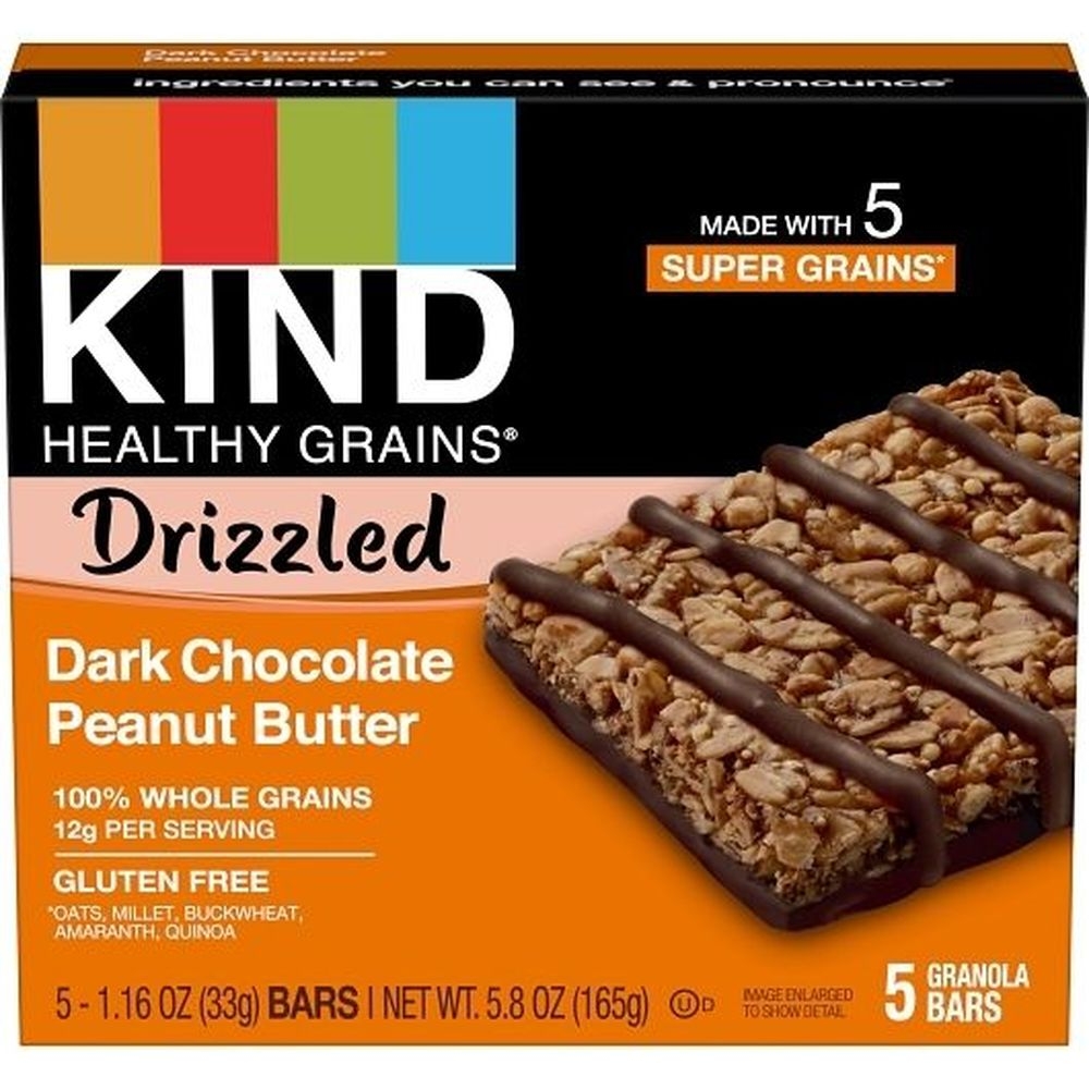 Kind Dark Chocolate Peanut Butter Granola Bar, 5.8 Ounce -- 8 per case