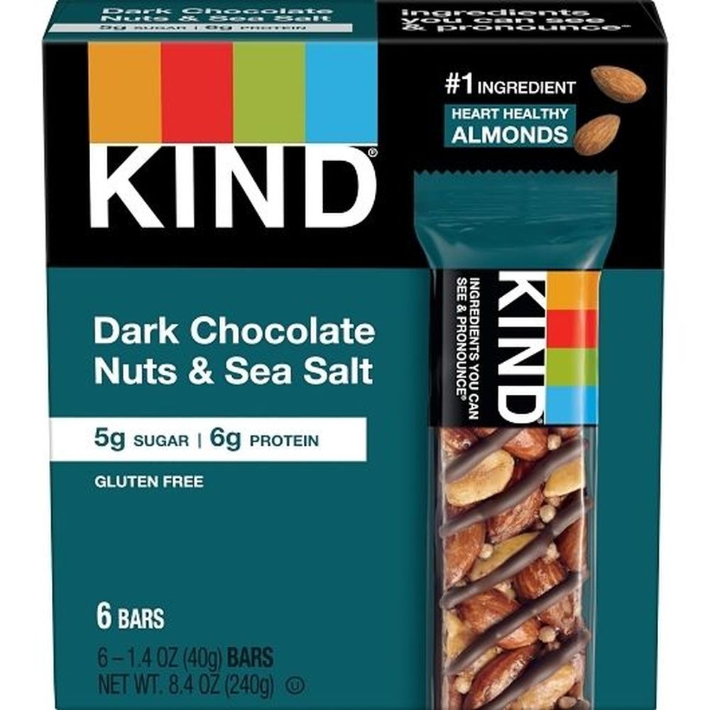 Kind Salted Caramel Dark Chocolate Nuts and Sea Salt Bar, 48 count