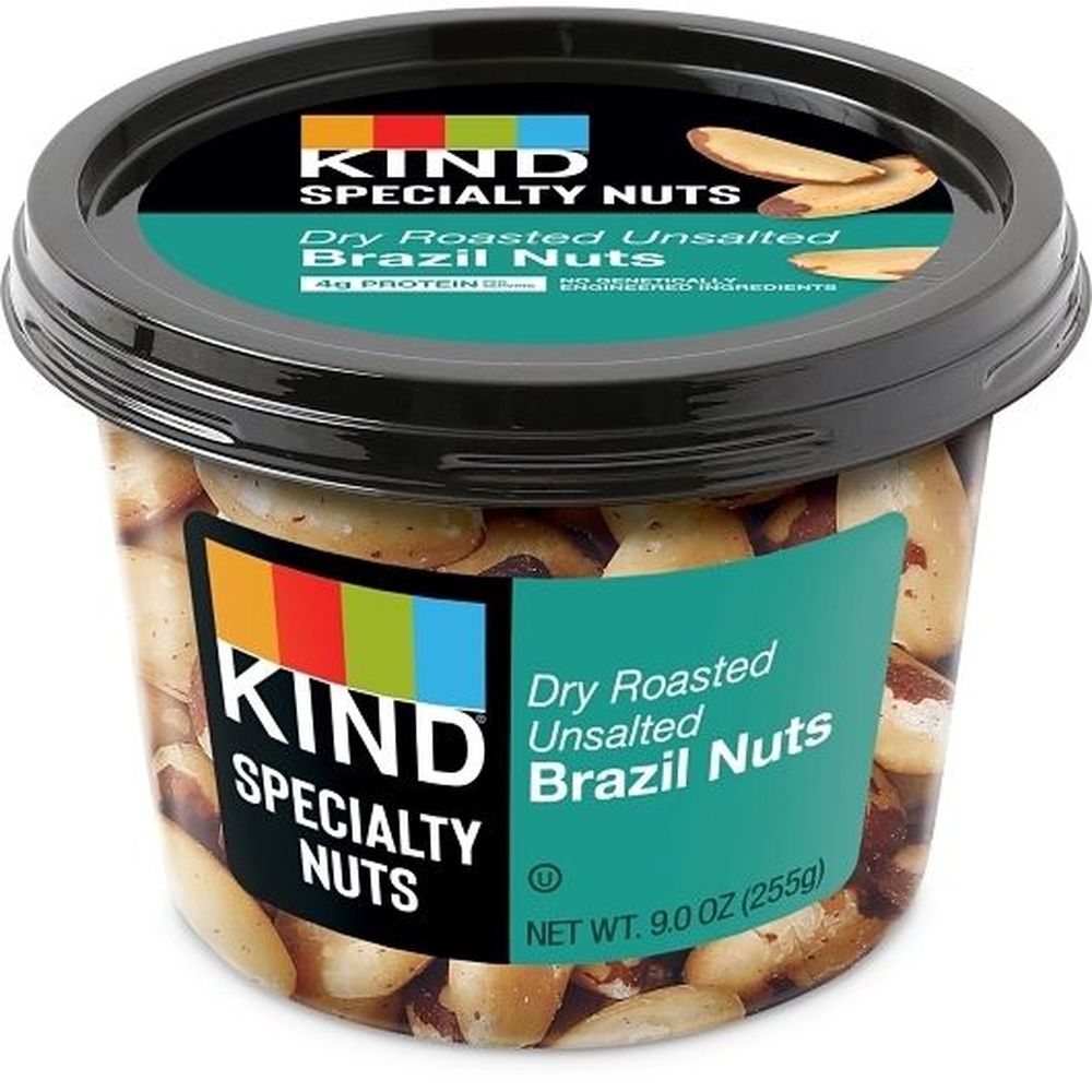 Kind Ppb Dry Roasted No Salt Brazil Nuts, 9 Ounce -- 6 per case