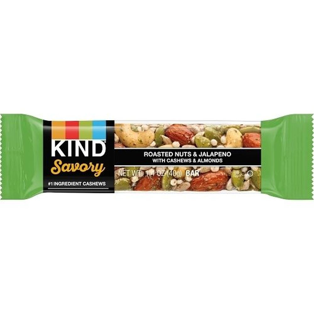 Kind Savory Roasted Nut and Jalapeno Snack Bar, 1.4 Ounce -- 36 per case