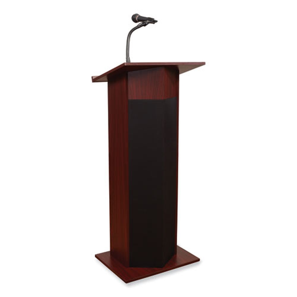 Oklahoma Sound Mahogany Power Plus Lectern, 22 x 17 x 46 inch