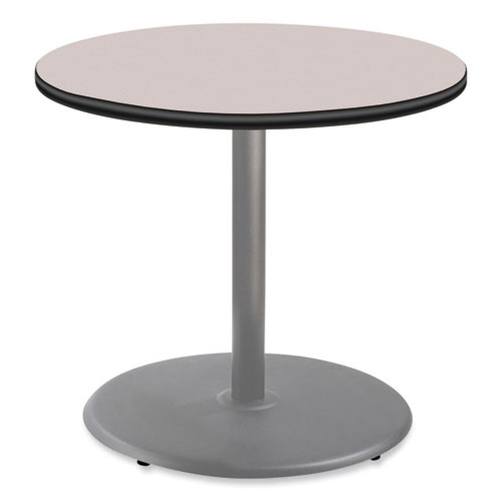 NPS Round Gray Nebula Top and Gray Base Cafe Table, 36 inch Diameter x 30 inch Height