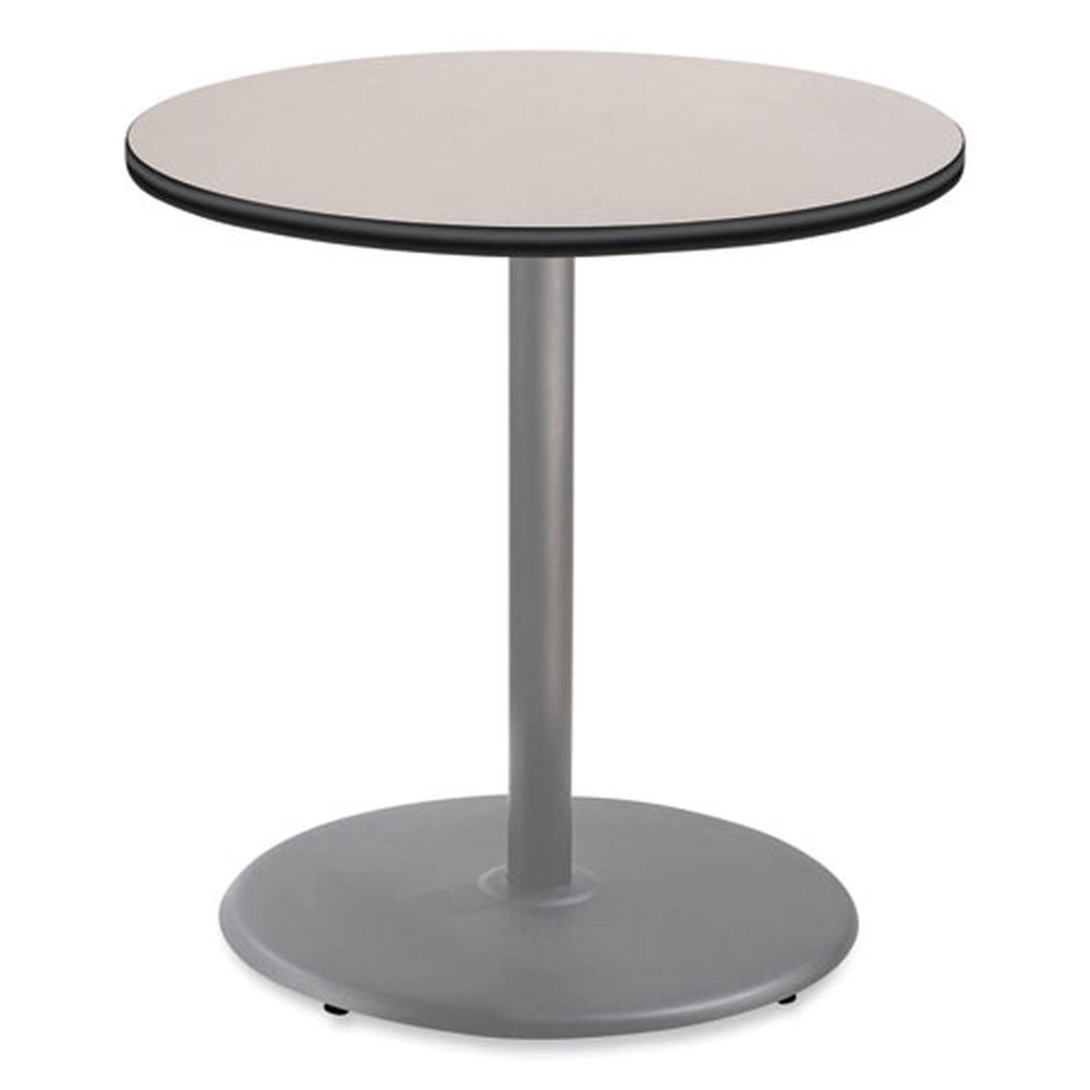 NPS Round Gray Nebula Top and Gray Base Cafe Table, 36 inch Diameter x 36 inch Height