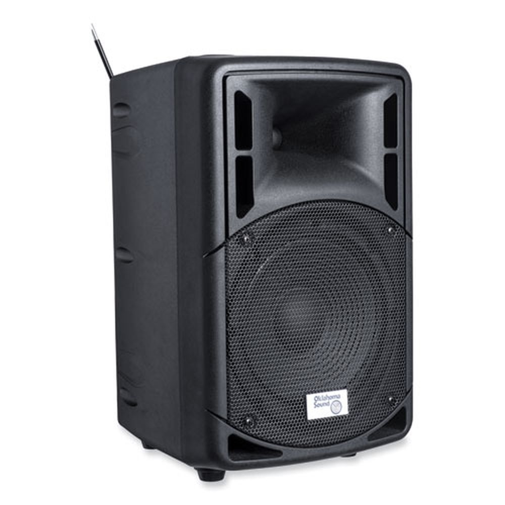 Oklahoma Sound Black 40 Watts Wireless PA System with Wireless Tie Clip Microphone