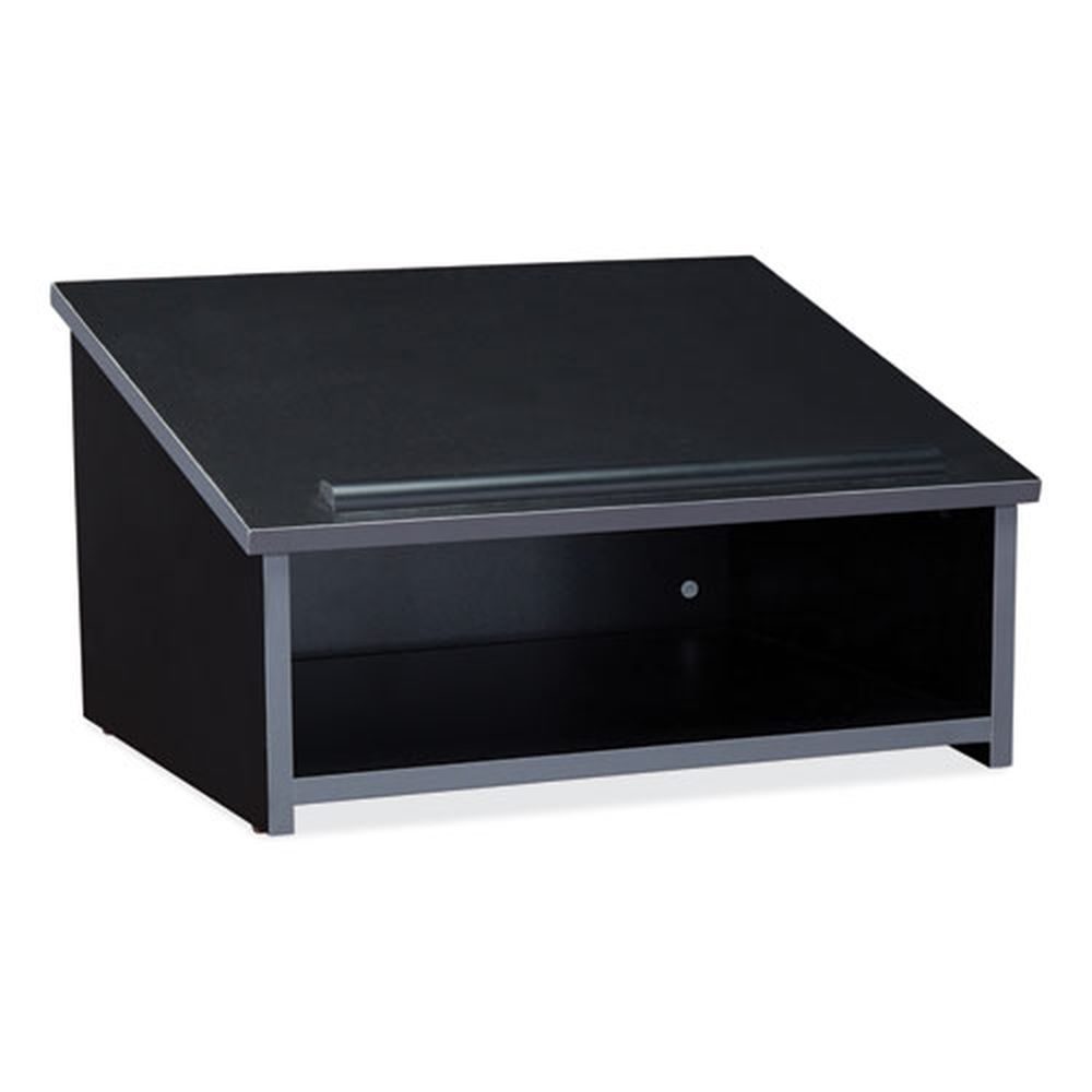 Oklahoma Sound Black Tabletop Lectern, 23.75 x 19.87 x 13.75 inch