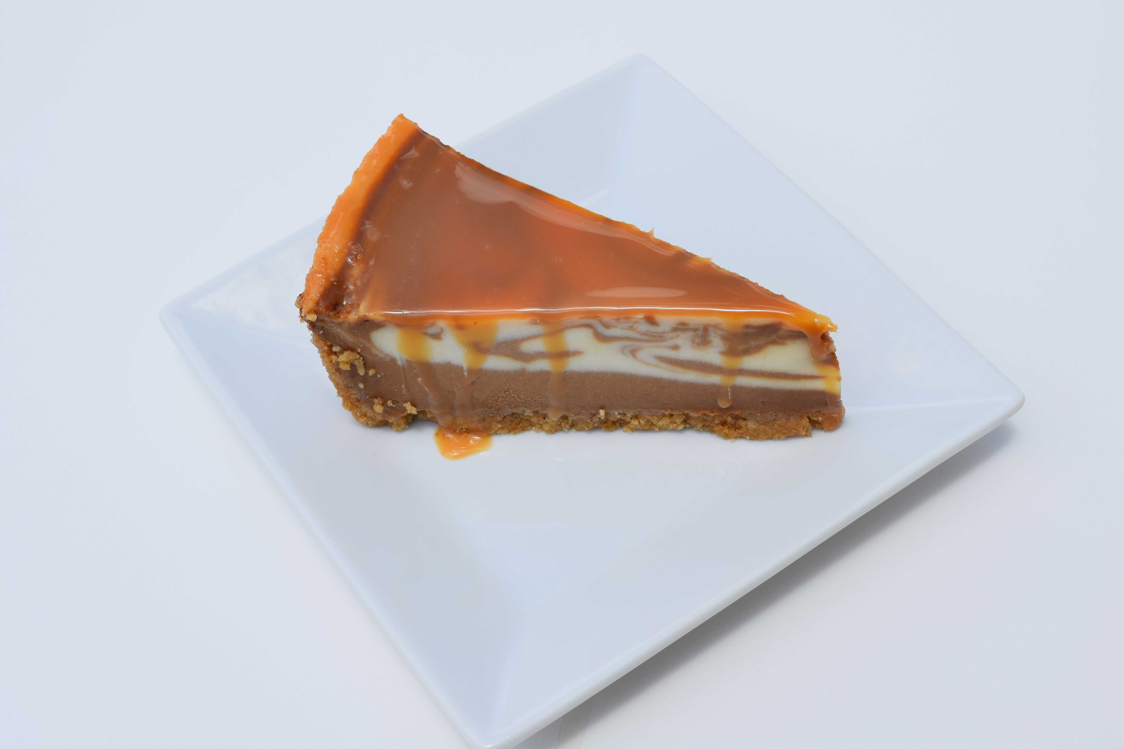 Mikes Pies Sea Salt Caramel 10 Cut Cheesecake -- 2 per case.