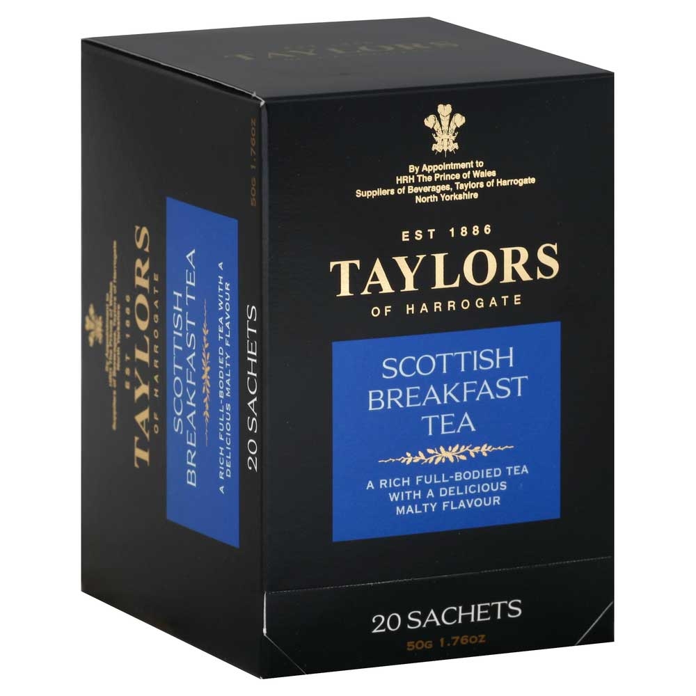 Taylors Of Harrogate Scottish Breakfast Tea - 20 bags per pack -- 6 packs per case.