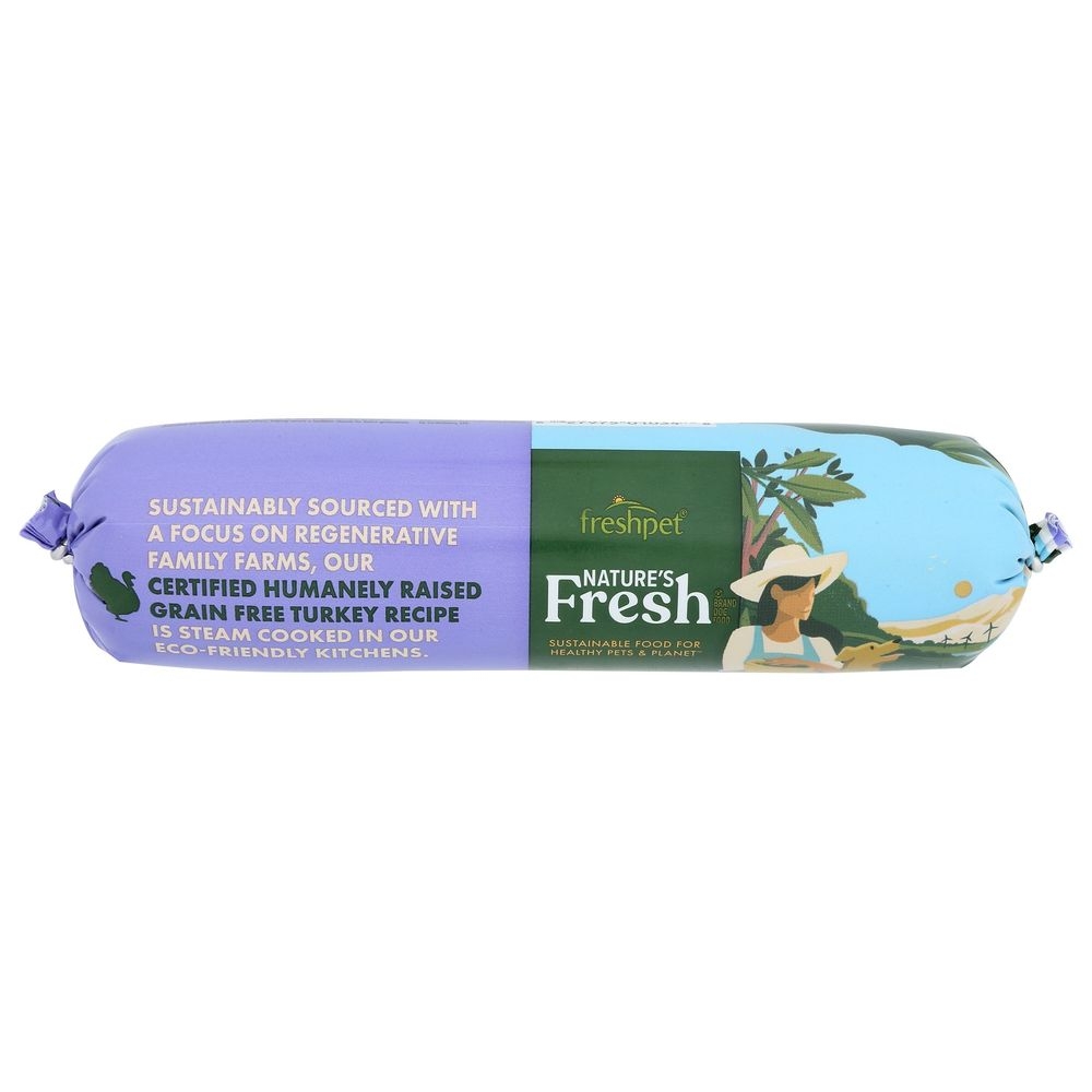 Natures Fresh Grain Free Turkey Recipe with Spinach Cranberries and Blueberries Dog Food, 1 Pound -- 12 per case