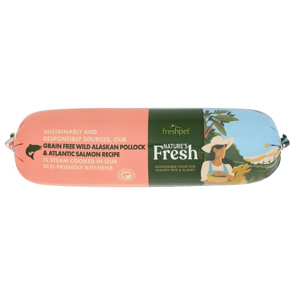 Natures Fresh Grain Free Atlantic Salmon and Wild Alaskan Pollock Dog Food, 2 Pound -- 8 per case