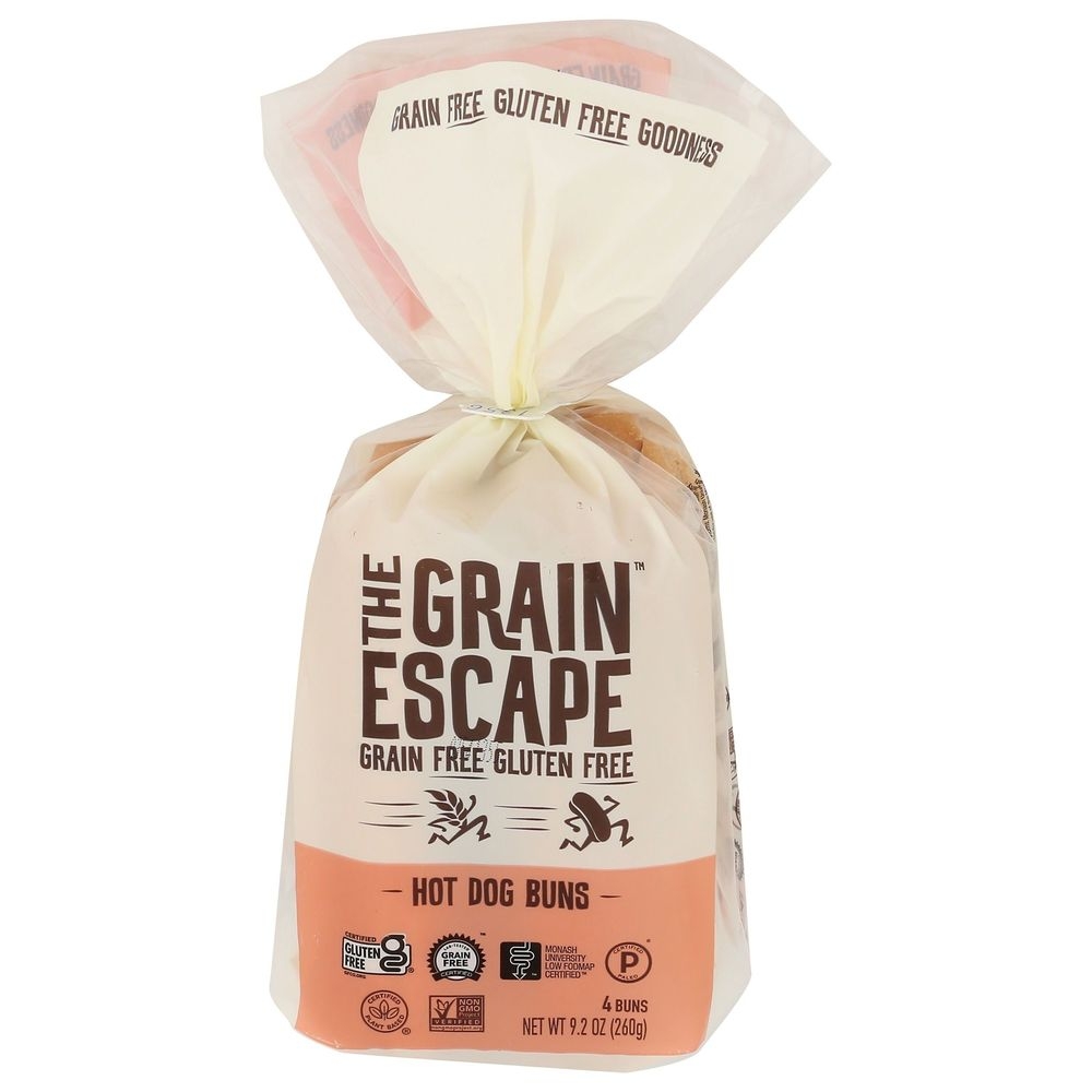 The Grain Escape Grain Free Hot Dog Buns, 9.2 Ounce -- 6 per case