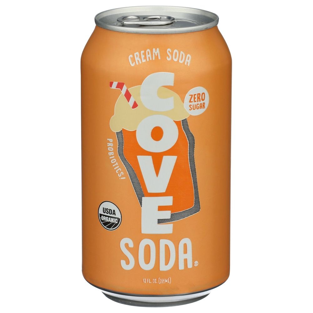 Cove Organic Probiotic Cream Soda, 12 Fluid Ounce -- 12 per case