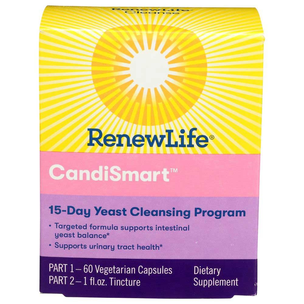 RenewLife CandiSmart 15-Day Yeast Cleansing Program 2 Part Kit