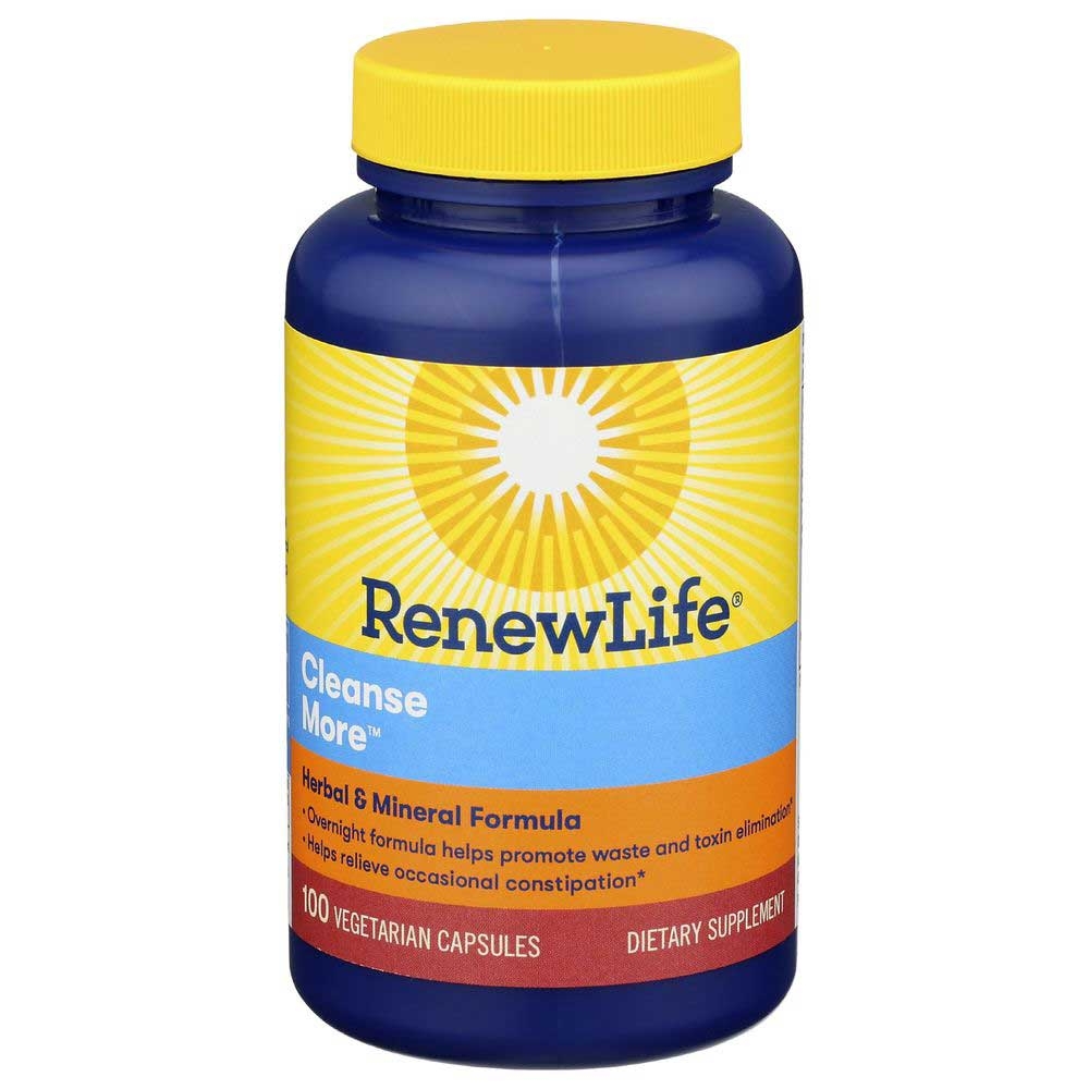 RenewLife Cleanse More Herbal and Mineral Formula Capsule, 100 Vegetarian Capsules
